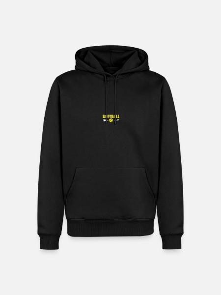 Baseball Softball Mom - Men’s Premium Organic Hoodie - black