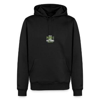 Baseball Mama - Männer Premium Bio Hoodie - Schwarz - Vorne - Nico (187cm)