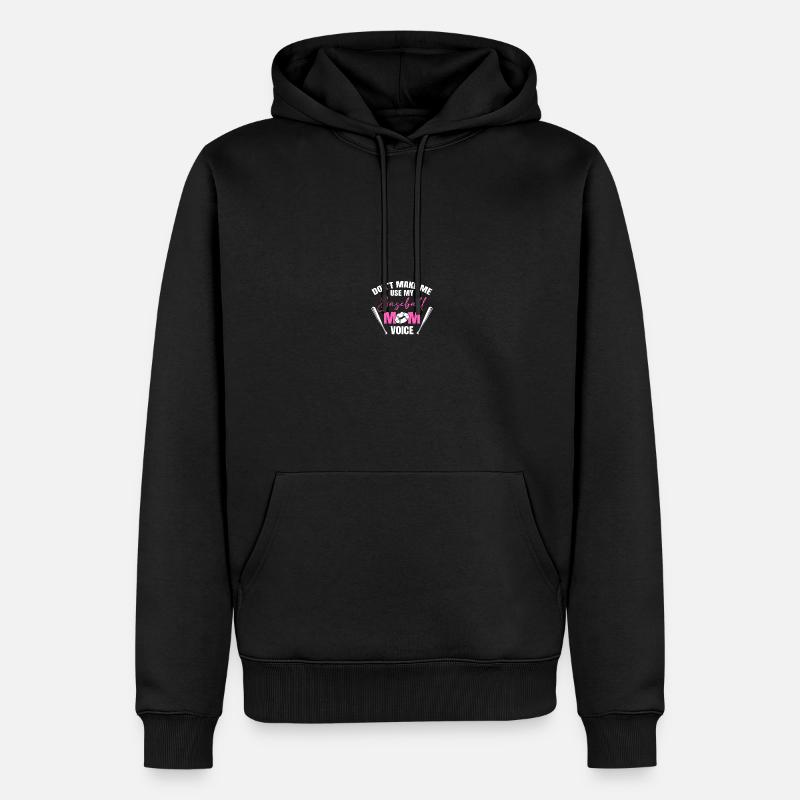 Baseball Mama - Männer Premium Bio Hoodie - Schwarz