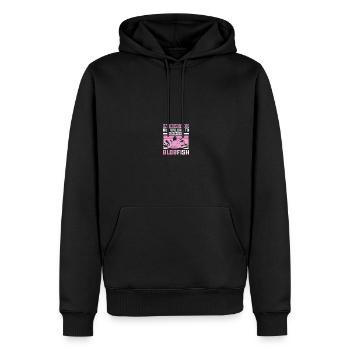 Blob-Fisch Blobfisch - Männer Premium Bio Hoodie - Schwarz - Vorne - Nico (187cm)