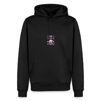 Blob-Fisch Blobfisch - Männer Premium Bio Hoodie - Schwarz - Vorne - Nico (187cm)