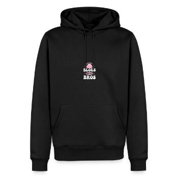 Blob-Fisch Blobfisch - Männer Premium Bio Hoodie - Schwarz - Vorne - Nico (187cm)
