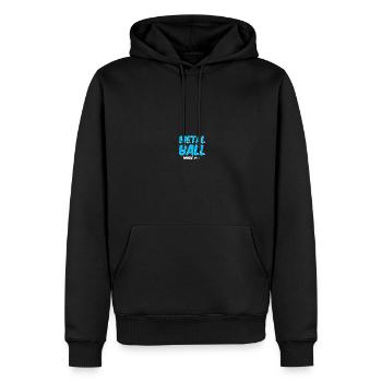 Lancer du poids sportif Athlétisme - Sweat à capuche Premium bio Homme - noir - Devant - Nico (187cm)