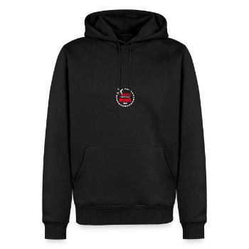 Planificateur de vacances Agence de voyages Agence de voyages - Sweat à capuche Premium bio Homme - noir - Devant - Nico (187cm)