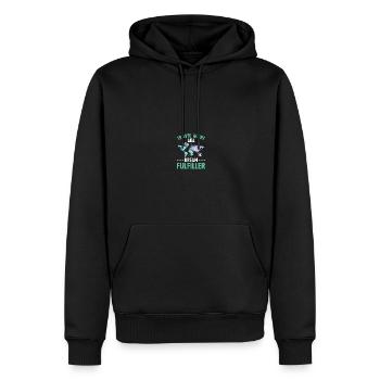 Planificateur de vacances Agence de voyages Agence de voyages - Sweat à capuche Premium bio Homme - noir - Devant - Nico (187cm)