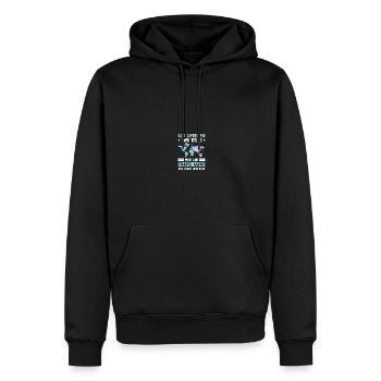 Planificateur de vacances Agence de voyages Agence de voyages - Sweat à capuche Premium bio Homme - noir - Devant - Nico (187cm)