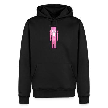 Nussknacker Plüsch flauschig Weihnachten rosa cool - Männer Premium Bio Hoodie - Schwarz - Vorne - Nico (187cm)