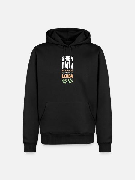 Shiba Inu Love and Life - Men’s Premium Organic Hoodie - black