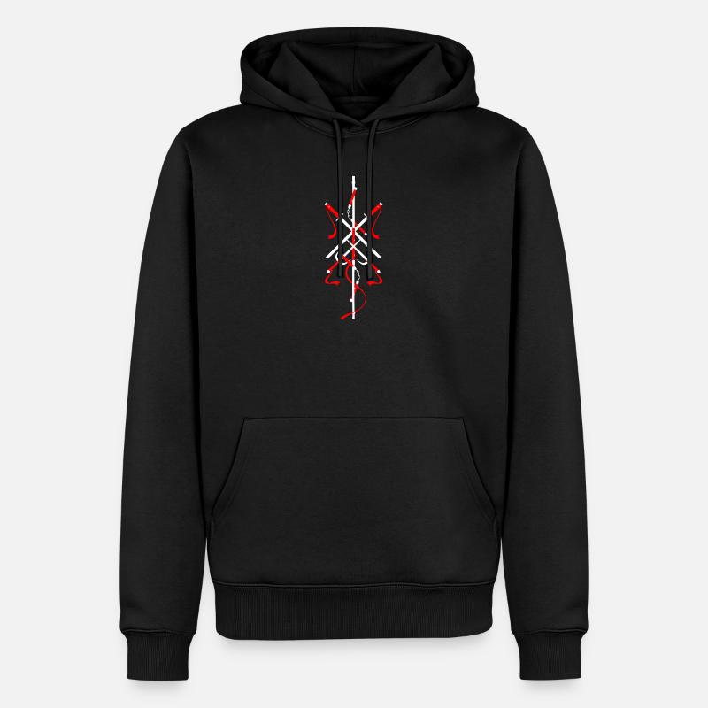 Ninja-Set 1 - Männer Premium Bio Hoodie - Schwarz