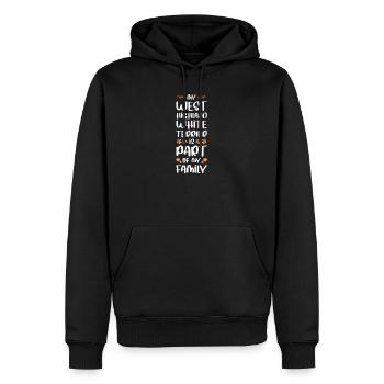 West Highland White Terrier Family - Männer Premium Bio Hoodie - Schwarz - Vorne - Nico (187cm)