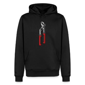 Water pumps pliers - Men’s Premium Organic Hoodie - black - Front - Nico (187cm)