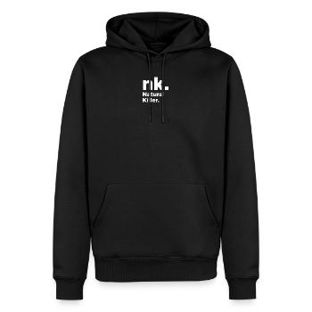 NK Natural Killer - Sweat à capuche Premium bio Homme - noir - Devant - Nico (187cm)