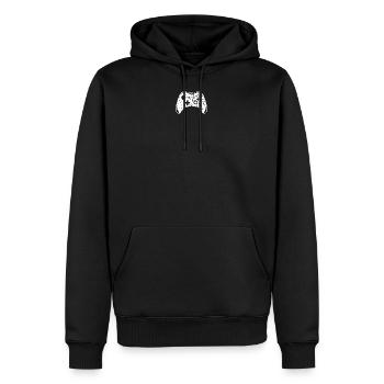 Gamepad Used Look - Gamer - Männer Premium Bio Hoodie - Schwarz - Vorne - Nico (187cm)