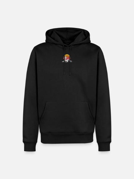 Snowboard mountains winter sun - Men’s Premium Organic Hoodie - black