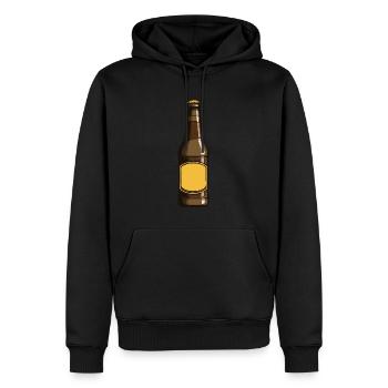 Beer Bottle Beer Drinking Symbol - Men’s Premium Organic Hoodie - black - Front - Nico (187cm)
