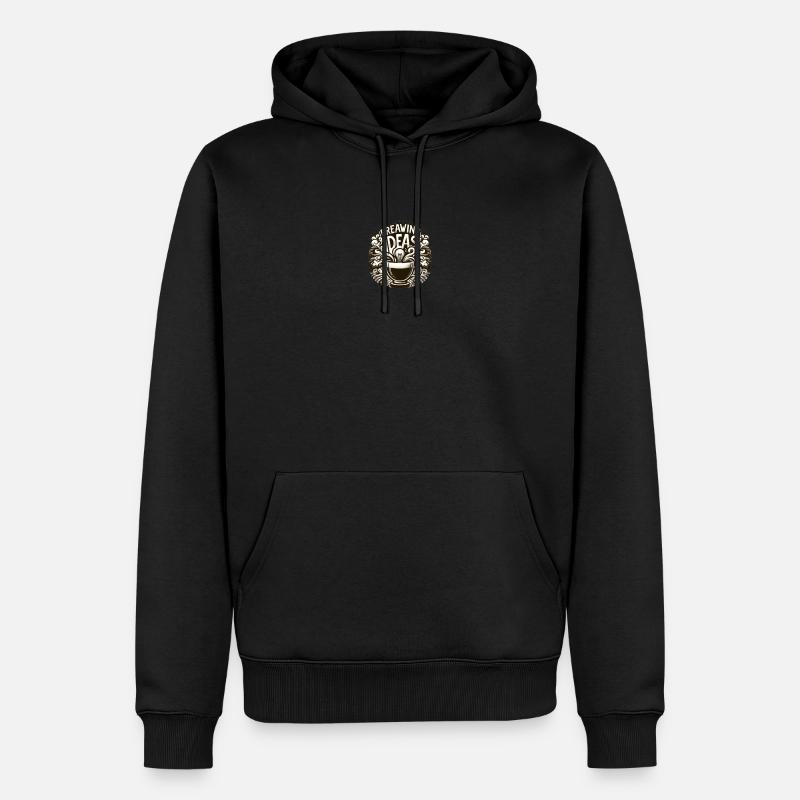 Idées de Breawing - Sweat à capuche Premium bio Homme - noir