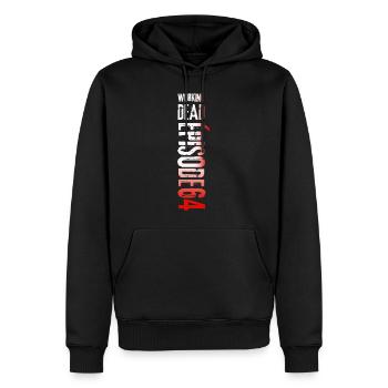 Demonstration zur Rentenreform - Männer Premium Bio Hoodie - Schwarz - Vorne - Nico (187cm)