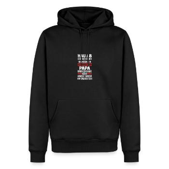 Albanais Albanais Albanie - Sweat à capuche Premium bio Homme - noir - Devant - Nico (187cm)
