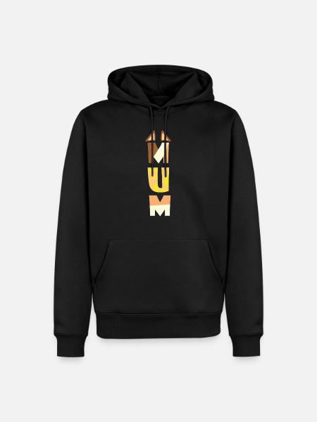 FUNNY BLUE MUM-DAD MOTHERS DAY - Men’s Premium Organic Hoodie - black