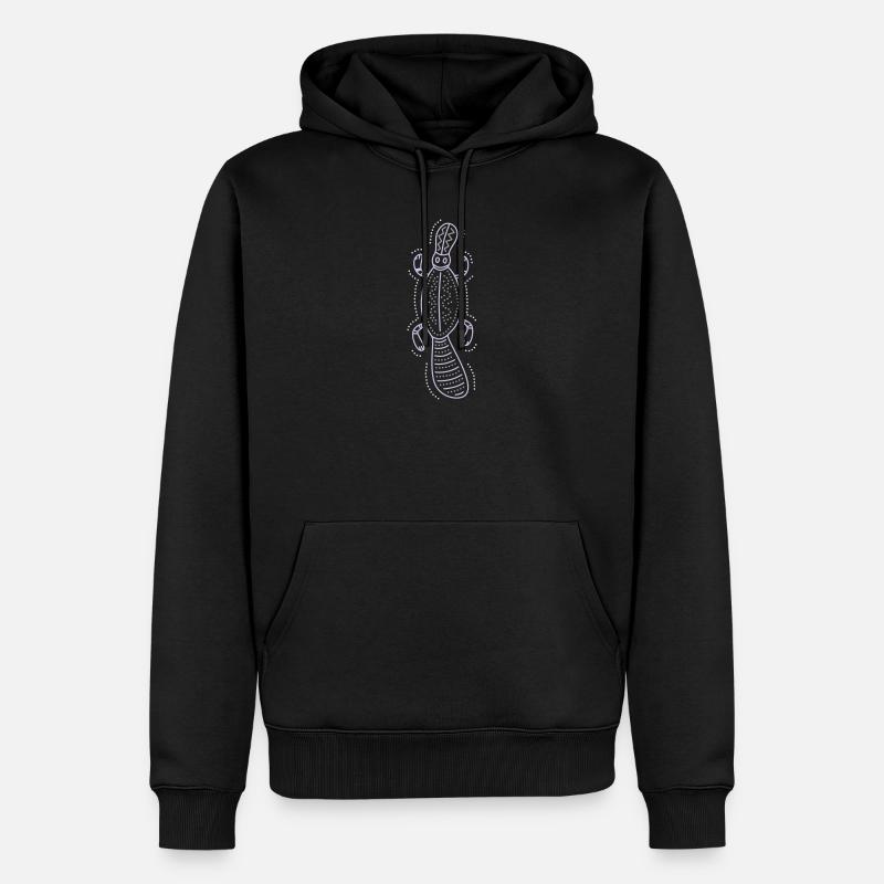 platypus - Sweat à capuche Premium bio Homme - noir