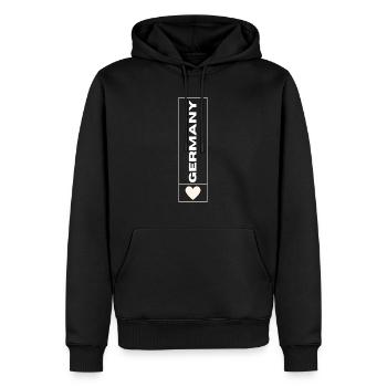 Allemagne - Sweat à capuche Premium bio Homme - noir - Devant - Nico (187cm)