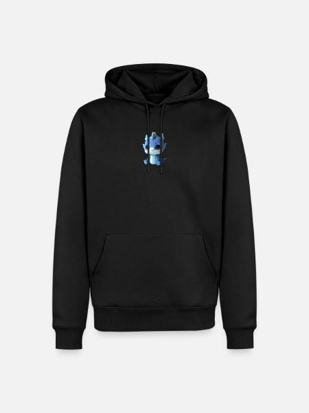 Cute Dragon Plush Charm - Men’s Premium Organic Hoodie - black