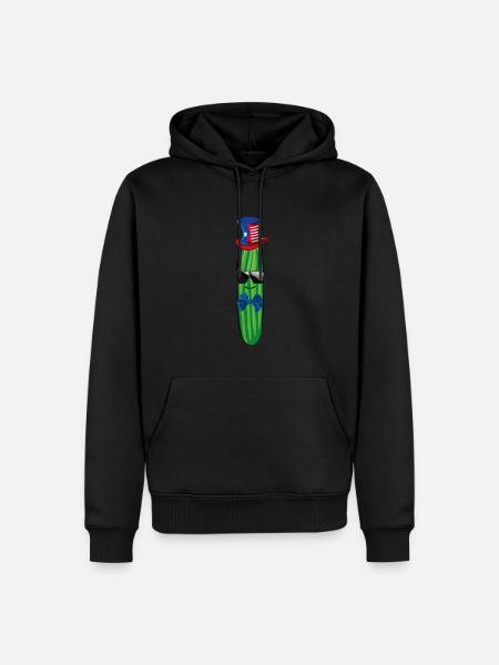 Agurk, amerikansk, amerikansk, USA - Herre Premium økologisk hoodie - sort