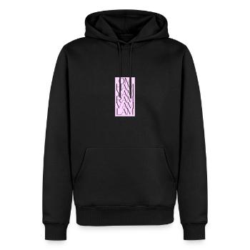 Bija Mantra Chakren - Männer Premium Bio Hoodie - Schwarz - Vorne - Nico (187cm)