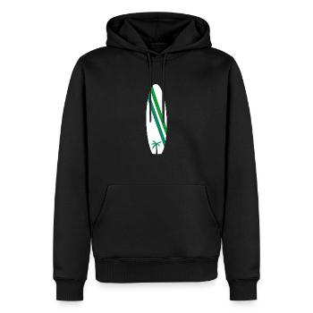 Surfbrett - Männer Premium Bio Hoodie - Schwarz - Vorne - Nico (187cm)