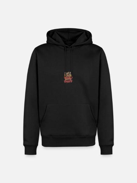 Juste fille passe-temps équitation - Sweat à capuche Premium bio Homme - noir