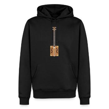 Cigar Box Guitar - Men’s Premium Organic Hoodie - black - Front - Nico (187cm)