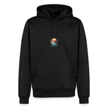 Meilleurs amis pour la vie - Teckel aux cheveux rugueux - Sweat à capuche Premium bio Homme - noir - Devant - Nico (187cm)
