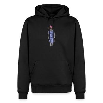 Zombie Halloween Haarschleife - Männer Premium Bio Hoodie - Schwarz - Vorne - Nico (187cm)