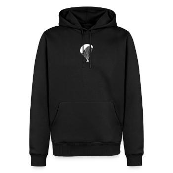 Gleitschirm - Männer Premium Bio Hoodie - Schwarz - Vorne - Nico (187cm)