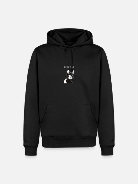 Bath Time Cute Animals Cartoon - Men’s Premium Organic Hoodie - black