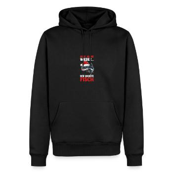 Weihnachtsmann Angeln Weihnachtsfest Weihnachten - Männer Premium Bio Hoodie - Schwarz - Vorne - Nico (187cm)