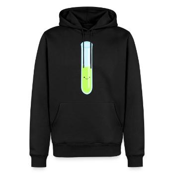 test tube flask tube experiment chemistry chemistry chemistry - Men’s Premium Organic Hoodie - black - Front - Nico (187cm)