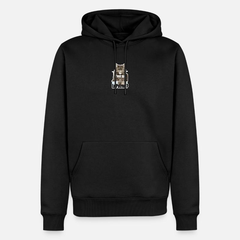 C'est qui le patron - Sweat à capuche Premium bio Homme - noir