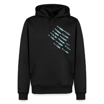 Pattern Texture / Background - ABSTRACT - Men’s Premium Organic Hoodie - black - Front - Nico (187cm)