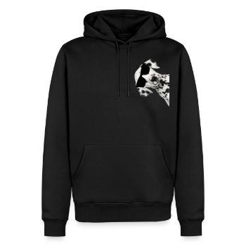Dalmatian with sunglasses dog dog friends - Men’s Premium Organic Hoodie - black - Front - Nico (187cm)