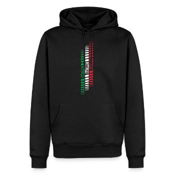 Italia Racing 03 - Männer Premium Bio Hoodie - Schwarz - Vorne - Nico (187cm)