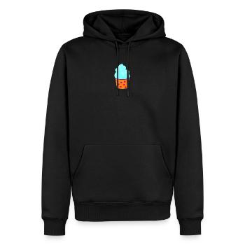 Glace Glace Tasse à Glace Dots Muffin Dots Sweet - Sweat à capuche Premium bio Homme - noir - Devant - Nico (187cm)