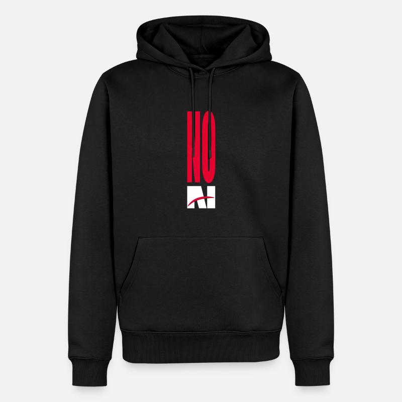 PAS d’IA - pas d’intelligence artificielle - Sweat à capuche Premium bio Homme - noir