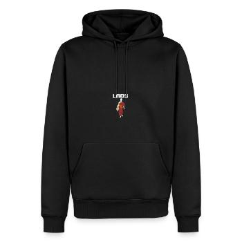 Laos Laote Laotiens Prient Moine Bouddhiste I Cadeau - Sweat à capuche Premium bio Homme - noir - Devant - Nico (187cm)