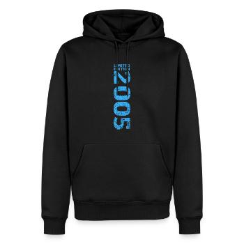 Limited Edition 2005 18. Geburtstag Geschenk - Männer Premium Bio Hoodie - Schwarz - Vorne - Nico (187cm)