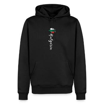 Bulgaria Balkan Sofia holiday travel origin - Men’s Premium Organic Hoodie - black - Front - Nico (187cm)