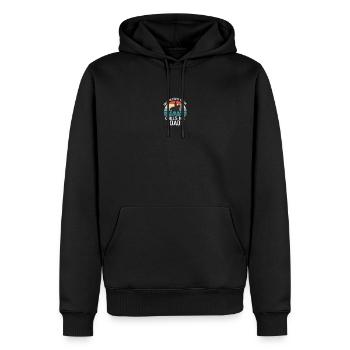 Cavalier Cheval Père papa Cavalier Cavalier - Sweat à capuche Premium bio Homme - noir - Devant - Nico (187cm)