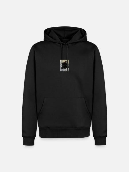 Black Baby cat - Männer Premium Bio Hoodie - Schwarz