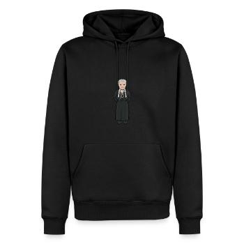 Selma Lagerlöf - Männer Premium Bio Hoodie - Schwarz - Vorne - Nico (187cm)