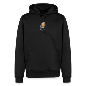 Rotkehlchen Zauber Süßer Vogel Natur Geschenk - Männer Premium Bio Hoodie - Schwarz - Vorne - Nico (187cm)
